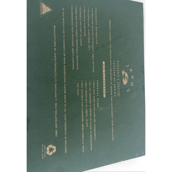 Vintage Jason Cork Backed 6 Placemats and 6 coasters in original box - Picture 2 of 9